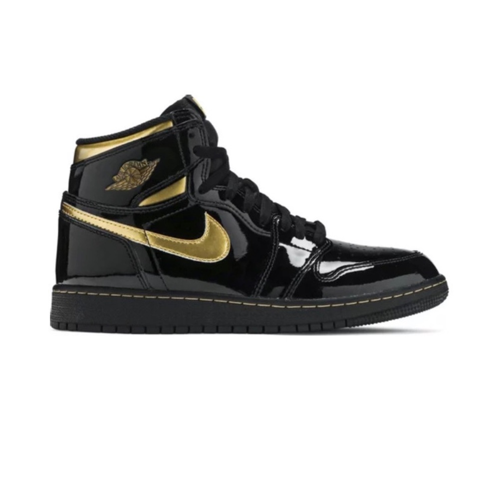 Air Jordan 1 Retro High OG GS 'Black Metallic Gold' 10.5
